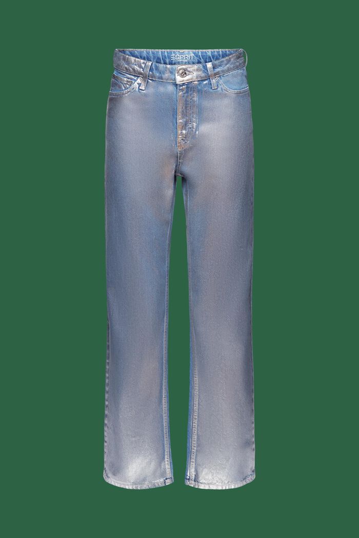 Jeans dritto con bottoni argento Taglia S